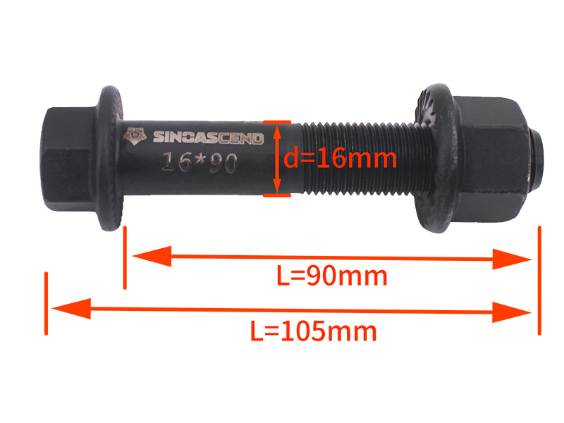 16*90 under the shock absorber