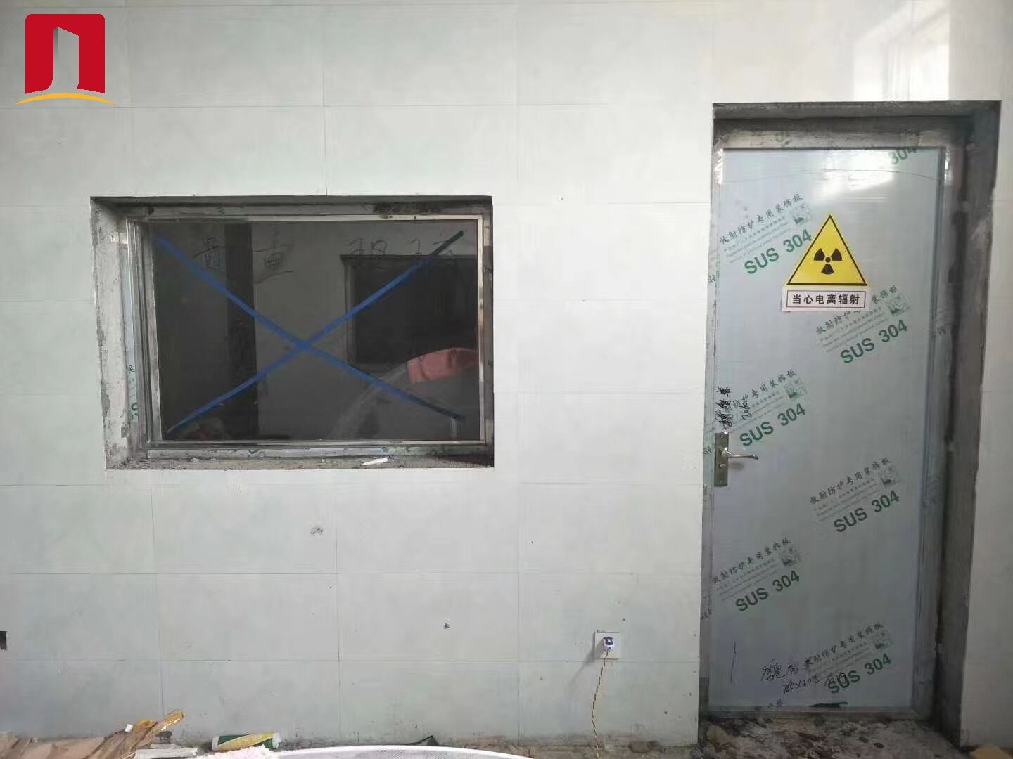 wholesale manufacture laminate HPL coated hospital surgery Radiation-proof lead door 