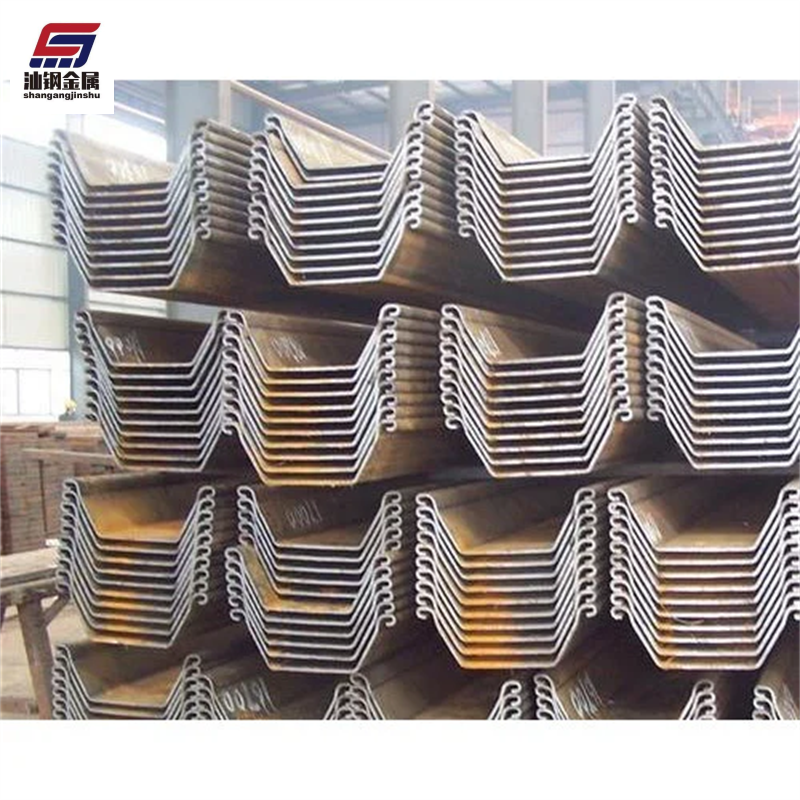 China Manufacture Hot/Cold Rolled Type2 Type3 Type4 U/Z Type Larsen Sy295 Sy390 400*100*10.5mm 400*125*13mm Carbon Steel Sheet Pile