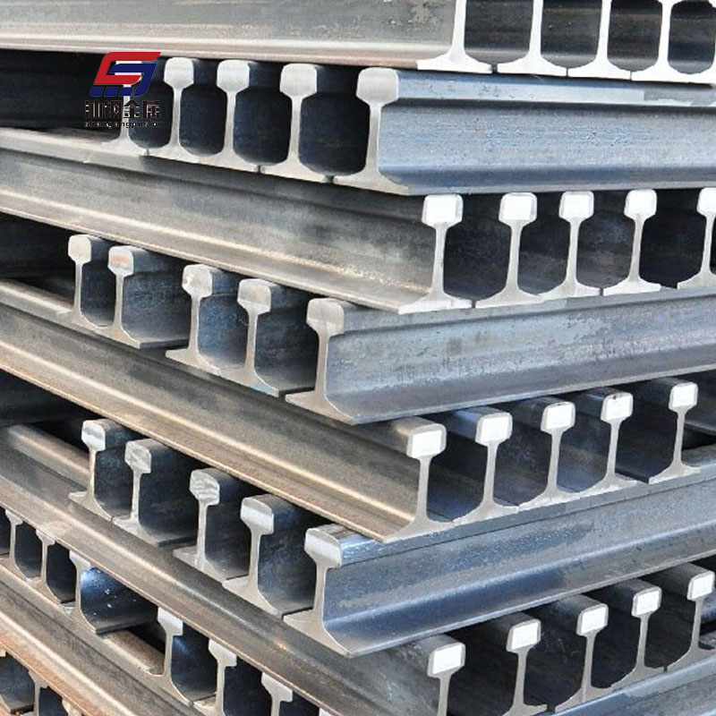 Hms1-2 Q235B 45#Mn R260 U71mn Material Grade Crane Rail Steel Qu70 Qu80 Qu100 Qu120 Railway Track