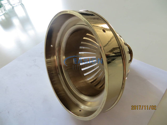 5 axis CNC milling H59 brass lighting shade lamp shade