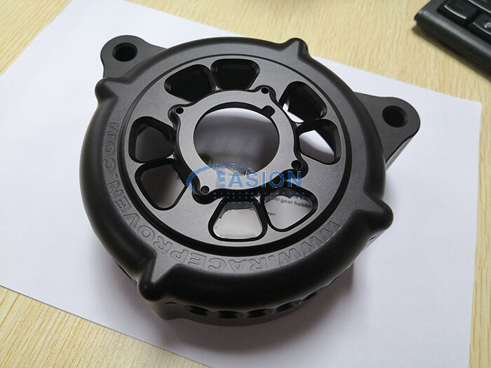 Black anodized 6061-T6 billet aluminum motorcycle engine sprocket hub Black anodized 6061-T6 billet aluminum motorcycle engine sprocket hub