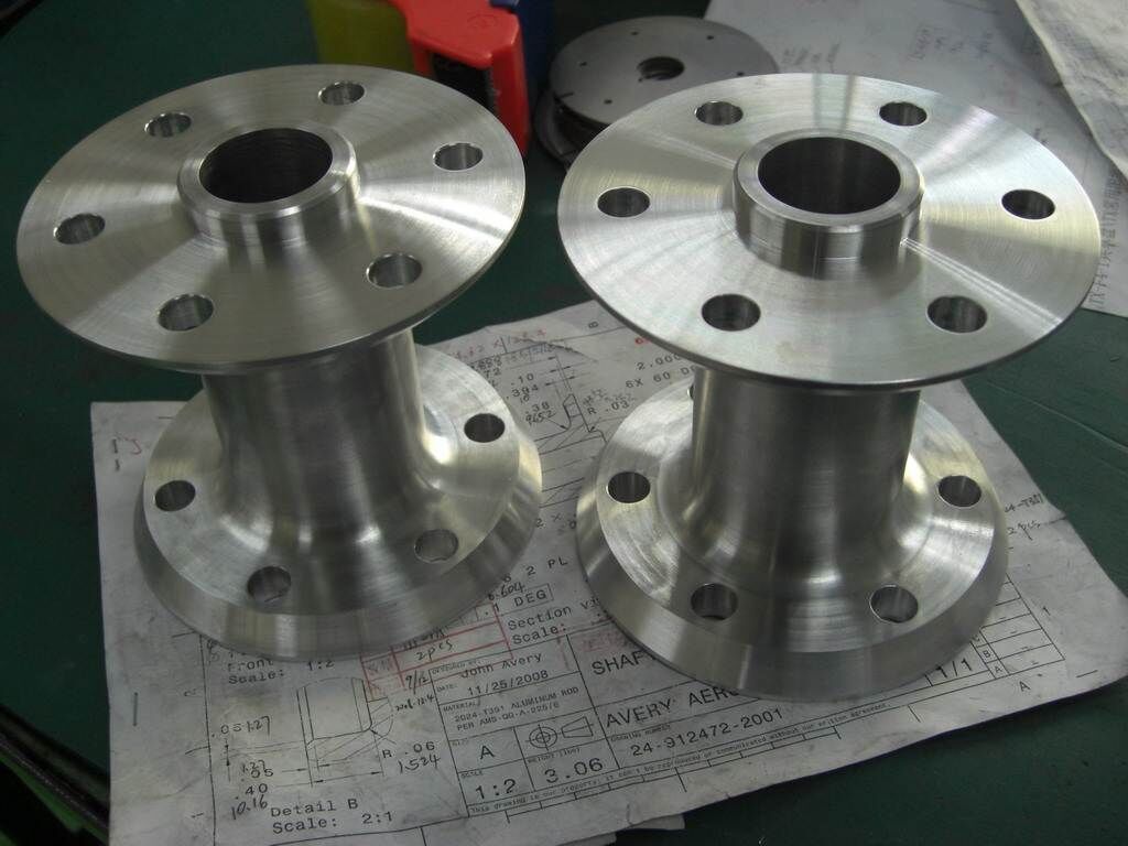 Custom made stainless steel rotax engine propeller extension