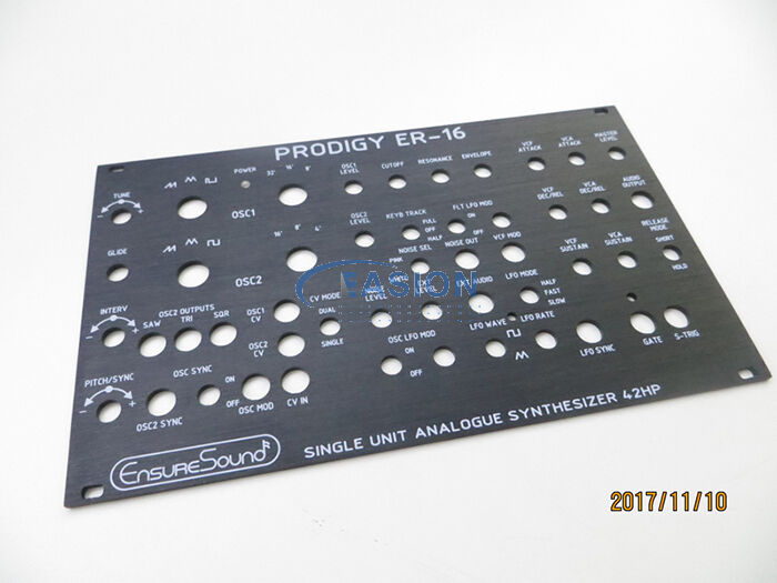 CNC machined aluminum electronic devices face control panel