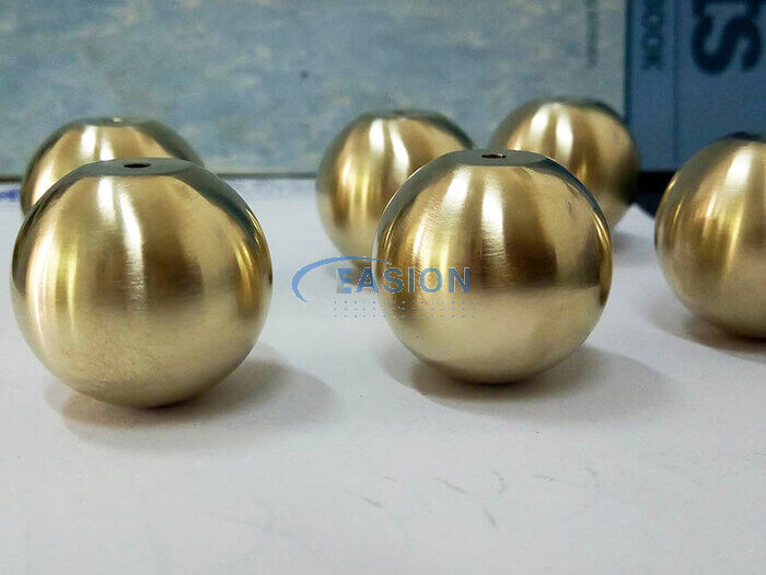 China customize solid brass CNC turning sphere ball lighting components
