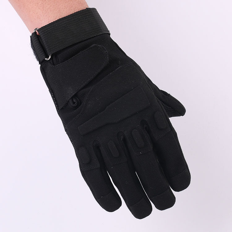 Men Black Wear-resistant All Finger Anti-skid Outdoor Sports Gloves Mountaineering Climbing Riding Tactical Gloves