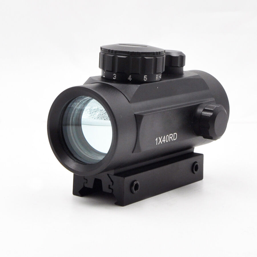 TIESUN Red Green Reflex Rifle Scope Dot Sight 4 Different Reticles Black 