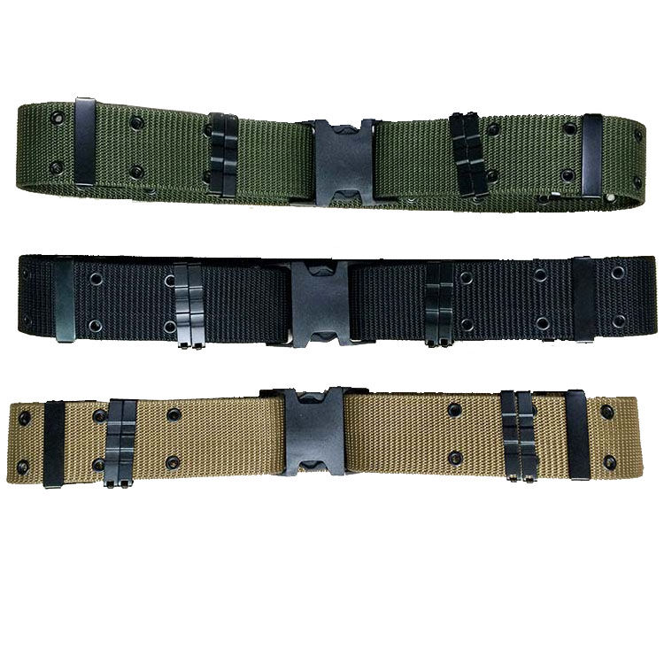  Durable Adjustable Waist Belt Outdoor Men's Tactical Webbing Belt Police Army Tactical  Belt