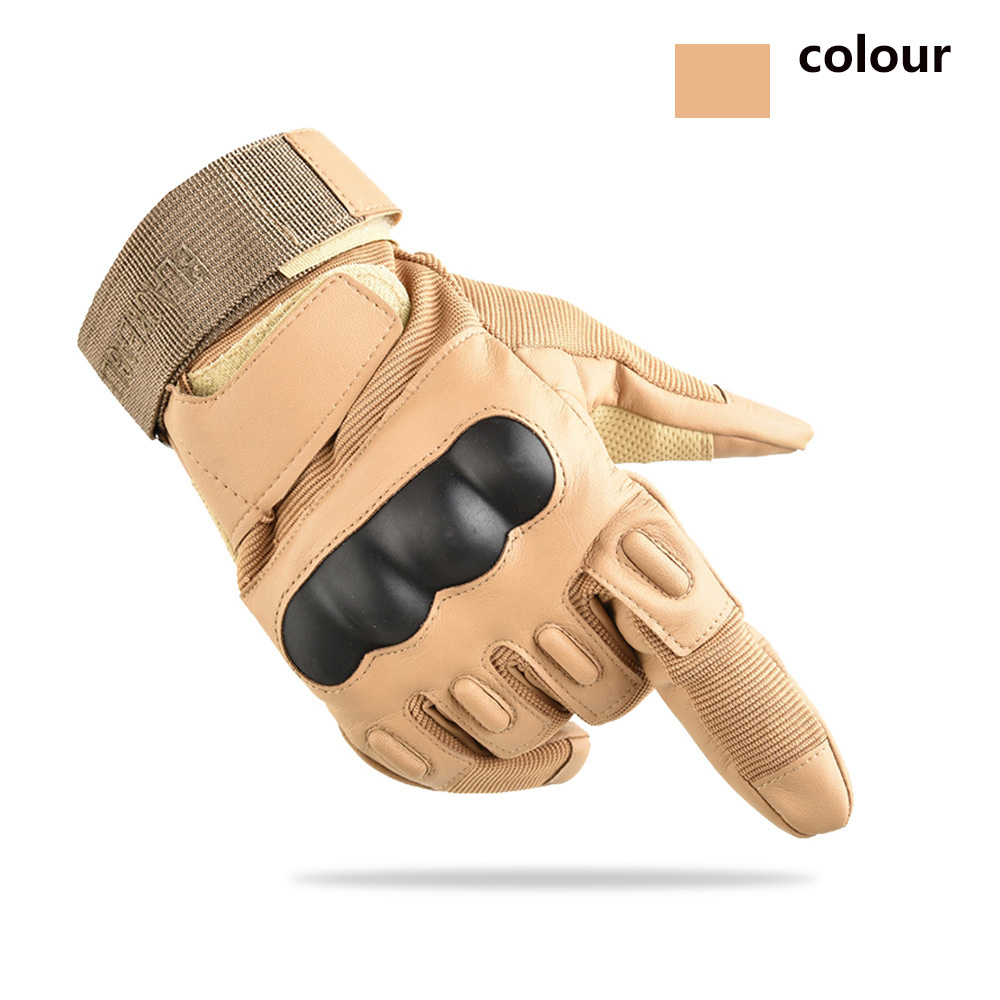 Outdoor tactical long finger gloves men's sports cycling fitness motorcycle fighting combat anti-slip wear-resistant full finger mountaineering,  touch screen gloves