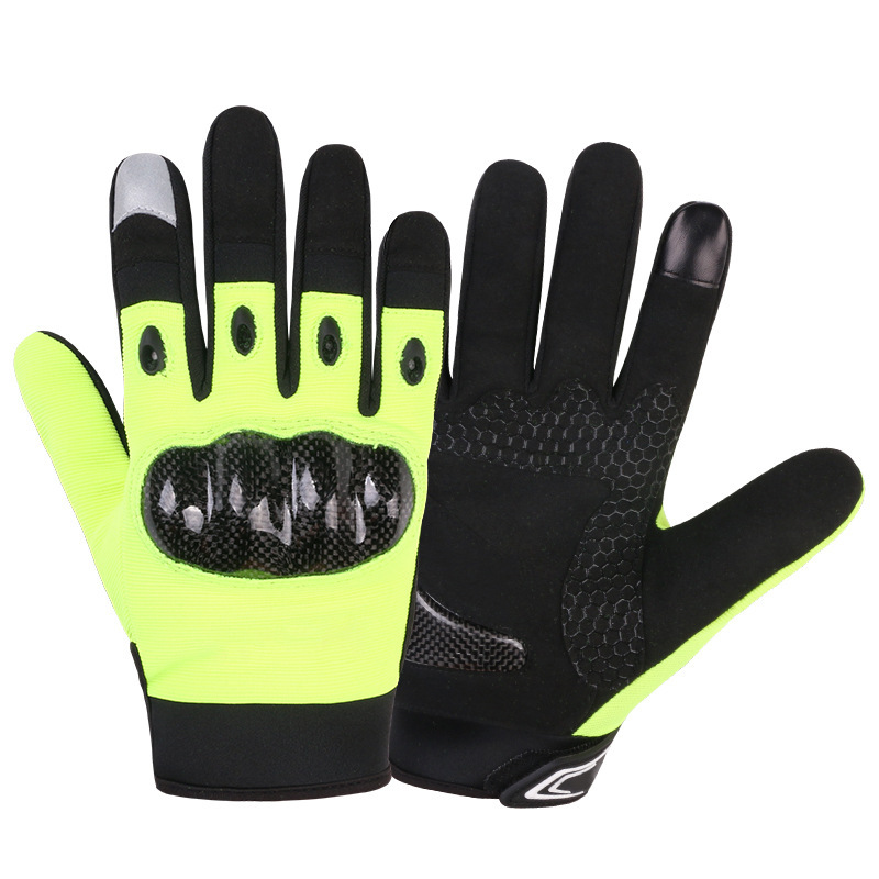 Motorcycle riding gloves duty patrol gloves tactical anti-slip touch screen anti-drop racing biker half finger gloves