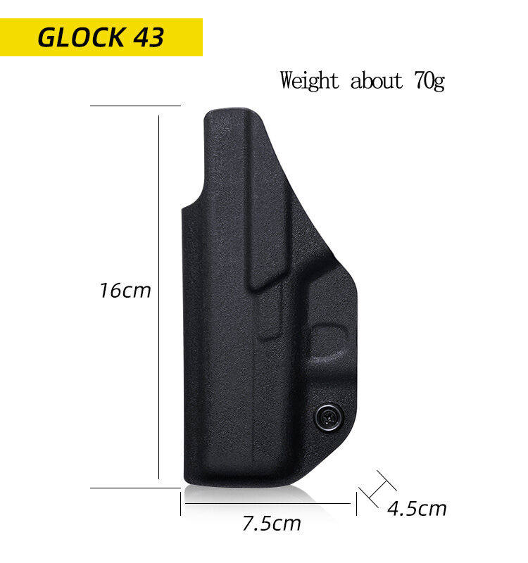 Glock43  IWB  Kydex Holster  Base IWB Concealed Carry Holster