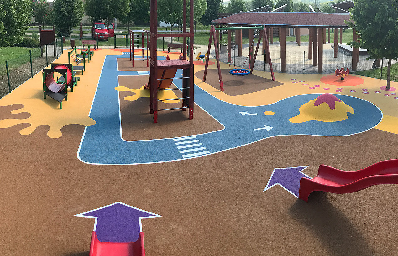 Safety gym & playground surface