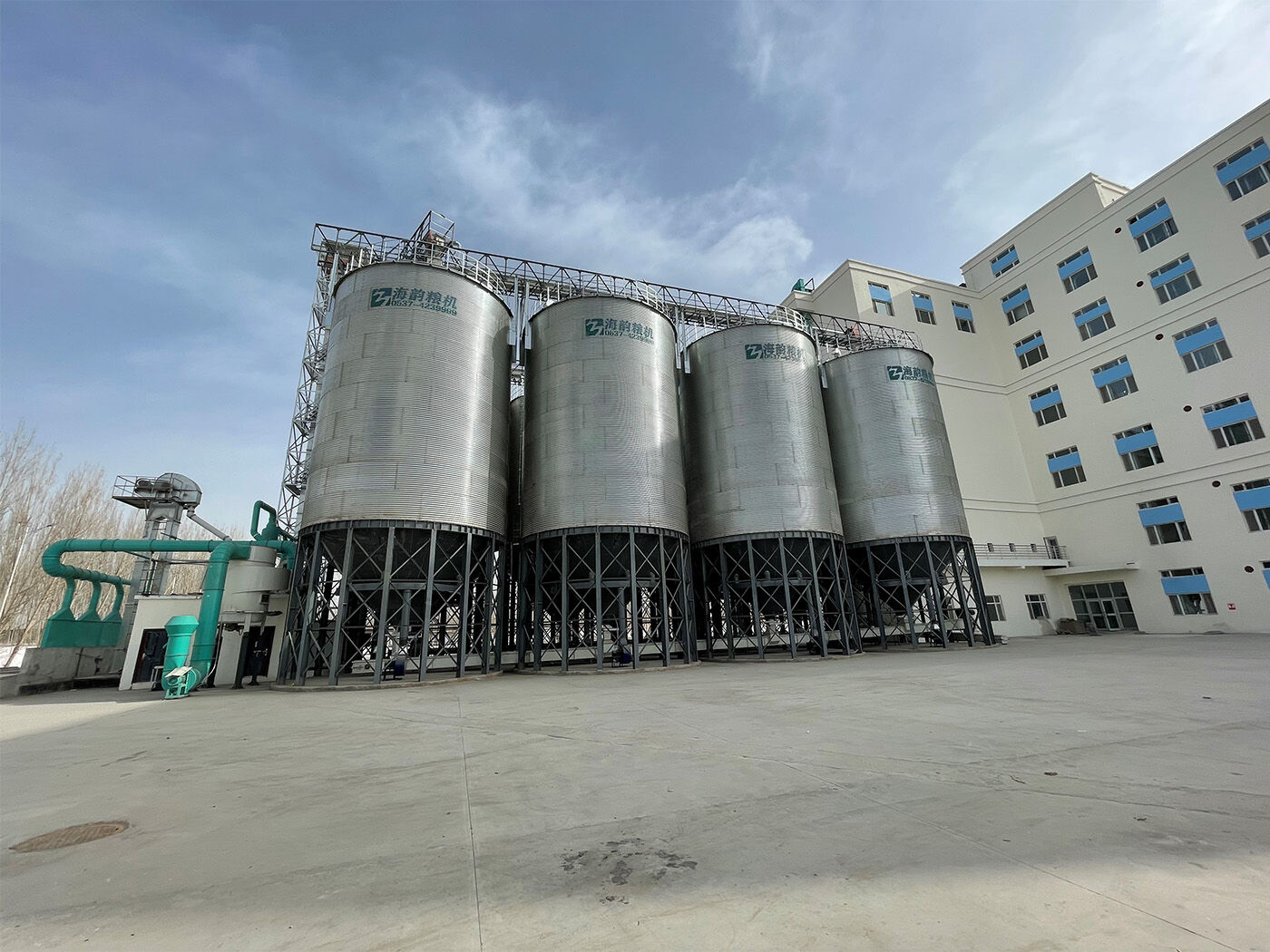 SILO DE ARMAZENAMENTO DE TRIGO PARA 400TPD DE MÁQUINA DE MOINHO DE FARINHA DE TRIGO