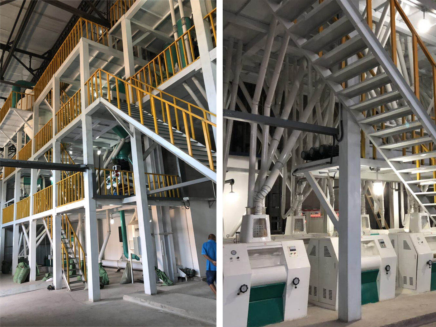 100TPD DE PLANTA DE MÁQUINAS DE MOLINO DE HARINA DE TRIGO para el cliente de WUAN