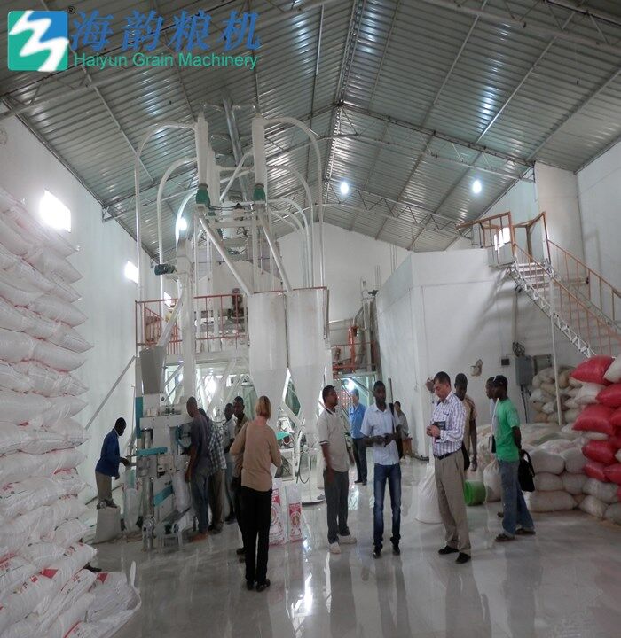 50 toneladas de harina de maíz y planta completa de molienda de arena