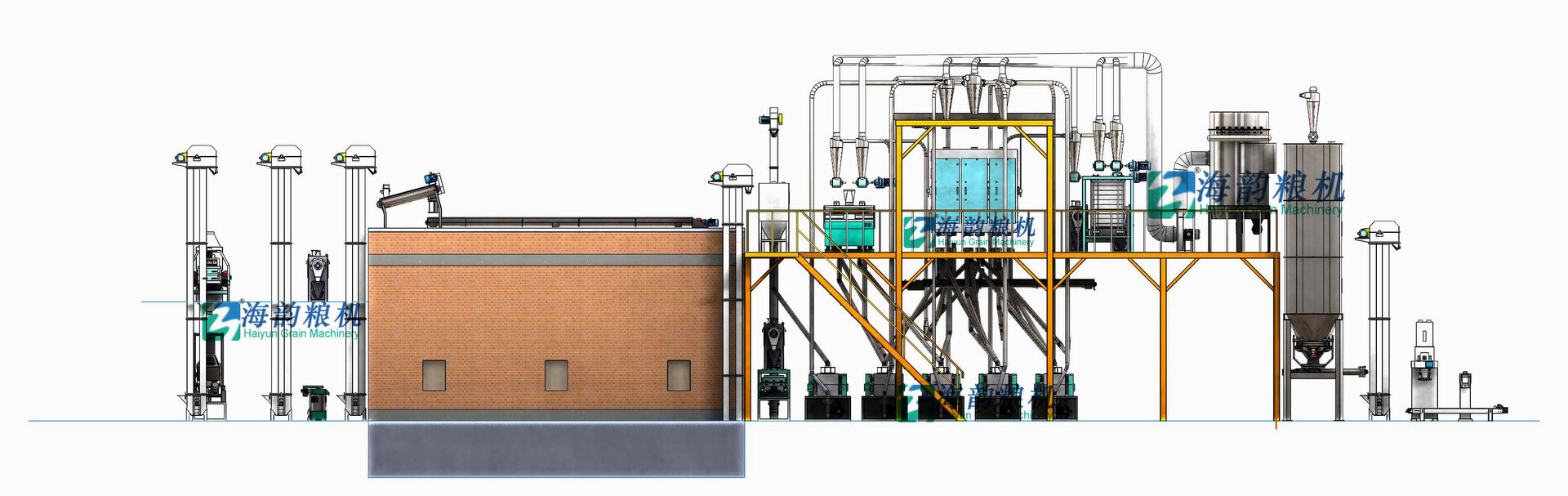60 toneladas de máquina de molino de harina de trigo compiten planta
