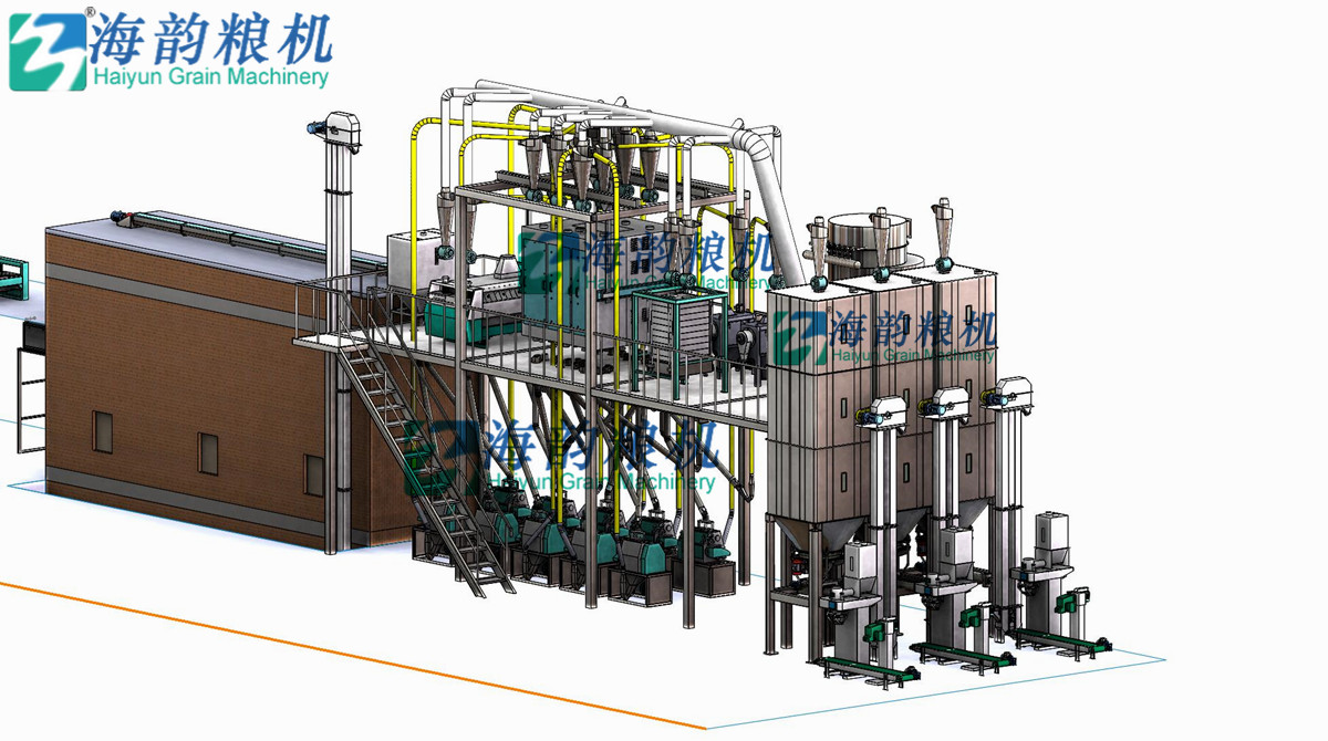 60 toneladas de máquina de molino de harina de trigo compiten planta