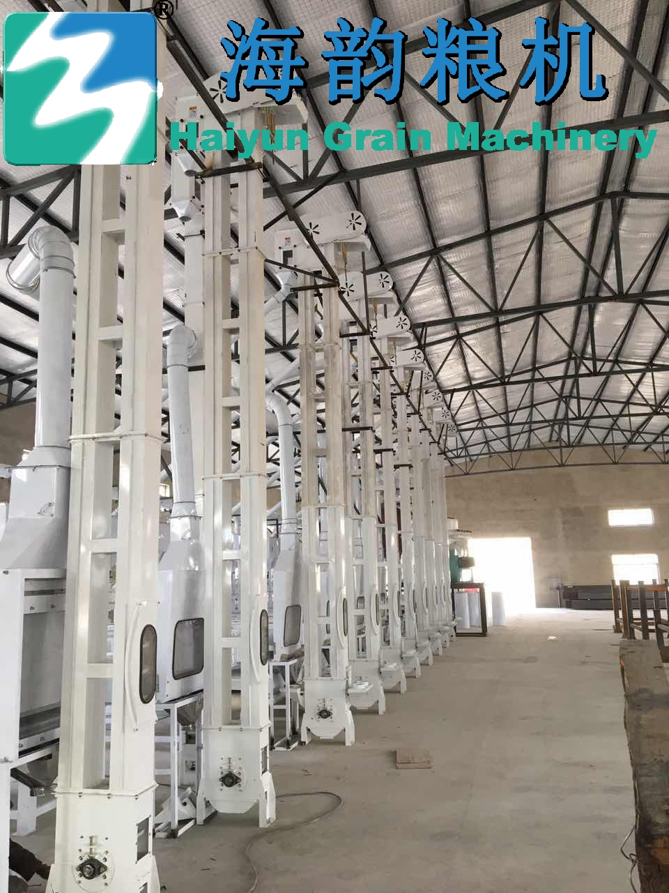 50 toneladas de desgranadora de trigo sarraceno a niveladora a línea de empaquetadora