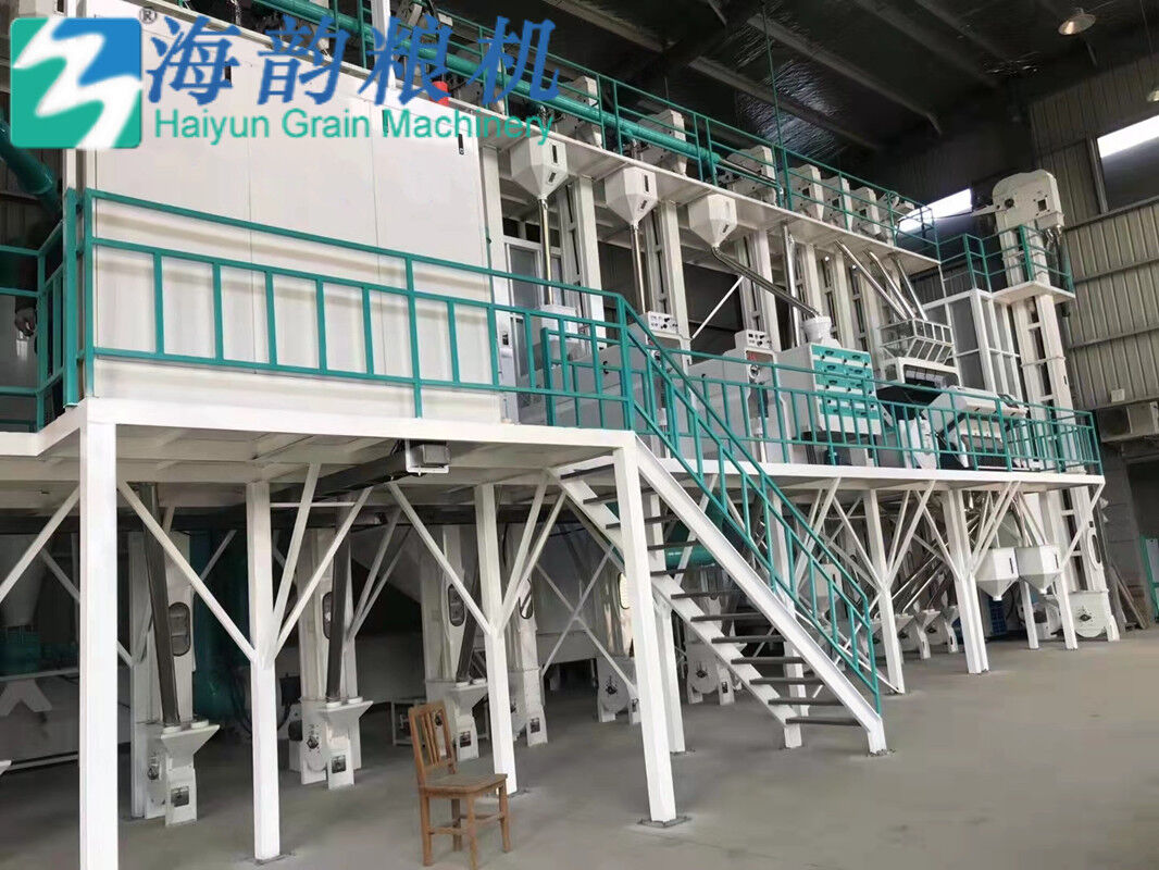 60トンの精米機工場