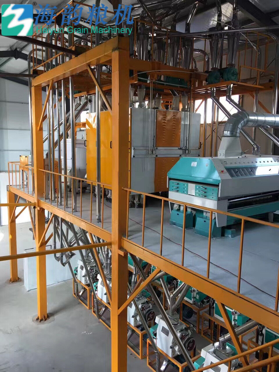 50トン小麦粉製粉機コンペ工場