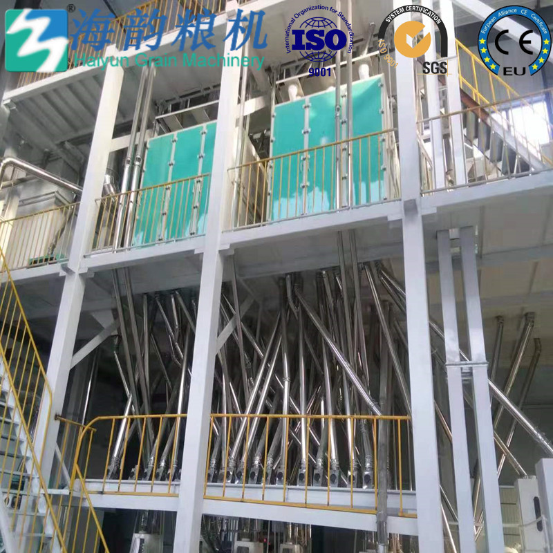 80トンの小麦粉工場機械ライン