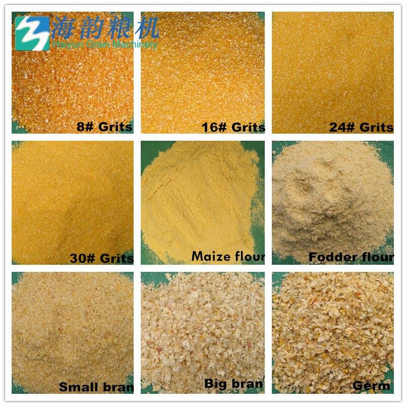 آلة طحن دقيق الذرة / الذرة لـ 50 طن من دقيق الذرة وآلة طحن الحبيبات الكاملة