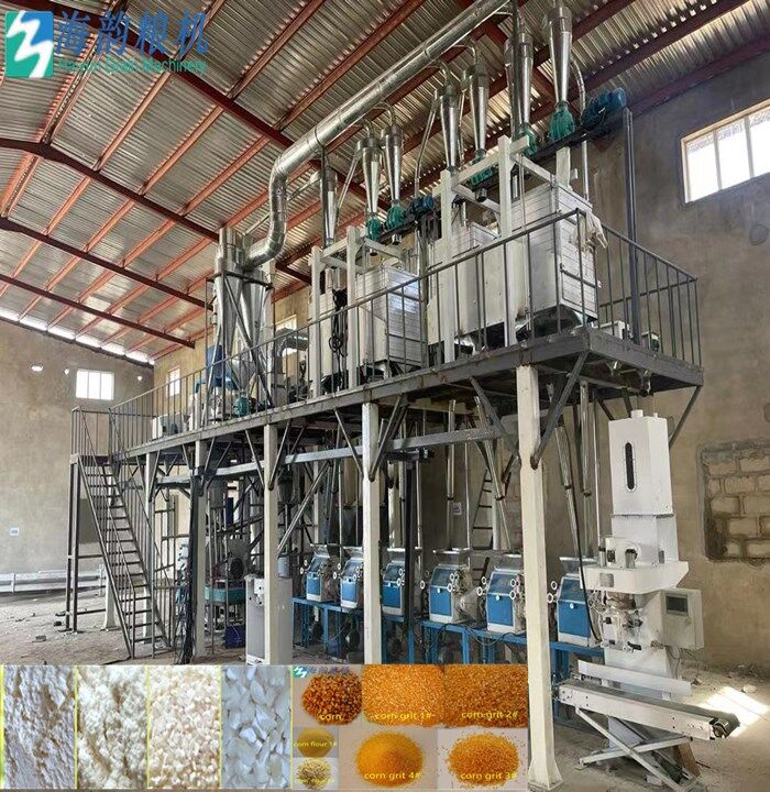 30 طن من دقيق الذرة وآلة طحن الحبيبات كاملة