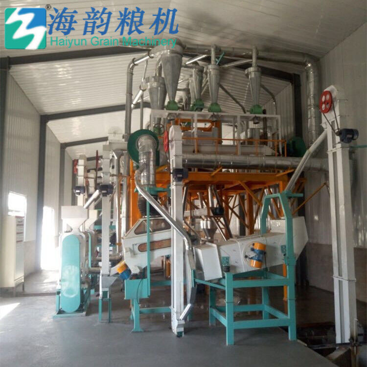 60 طن من دقيق الذرة وآلة طحن الحبيبات كاملة