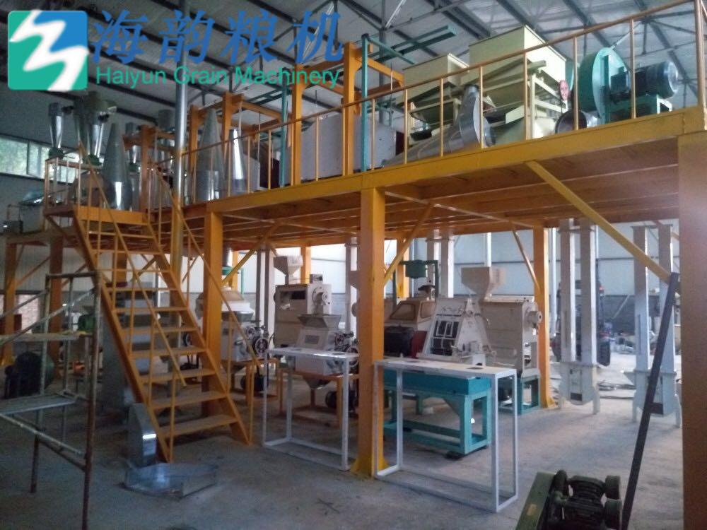 60 طن من دقيق الذرة وآلة طحن الحبيبات كاملة