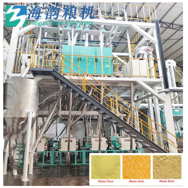 آلة طحن دقيق الذرة / الذرة لـ 50 طن من دقيق الذرة وآلة طحن الحبيبات الكاملة