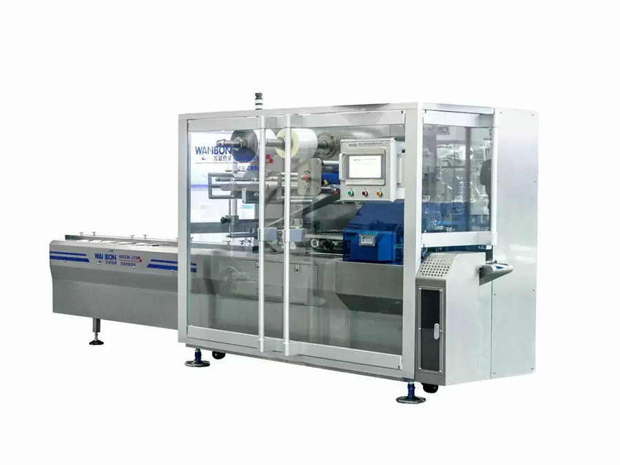 full servo motor control automatic flow wrapping machine for bread biscuit food