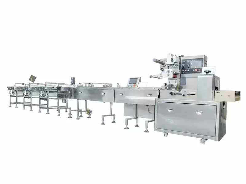 Cookie biscuit packing production line