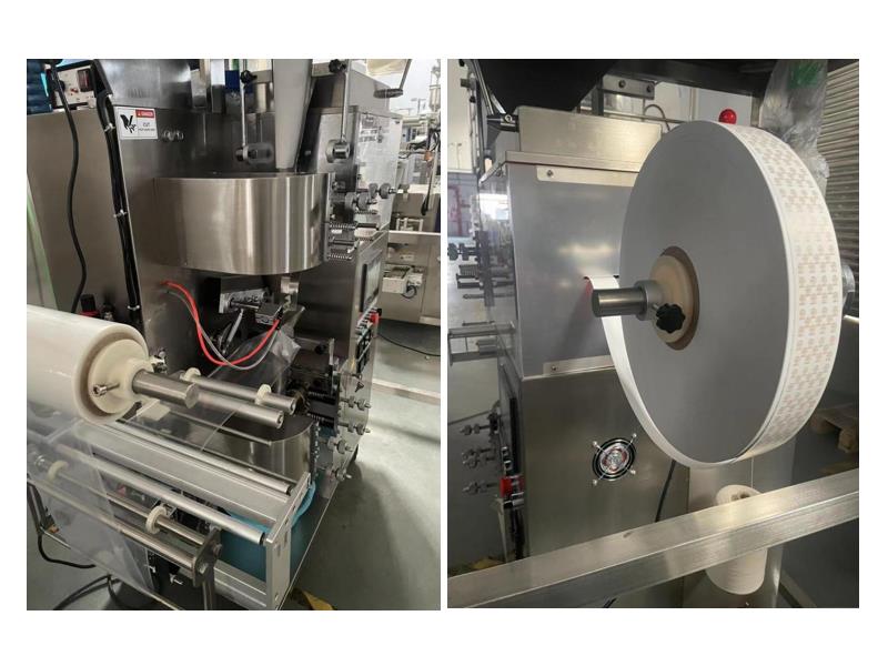 automatic double chamber tea bag packing machine with envelope