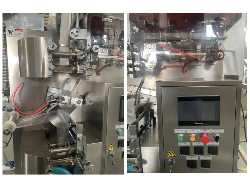 automatic double chamber tea bag packing machine with envelope