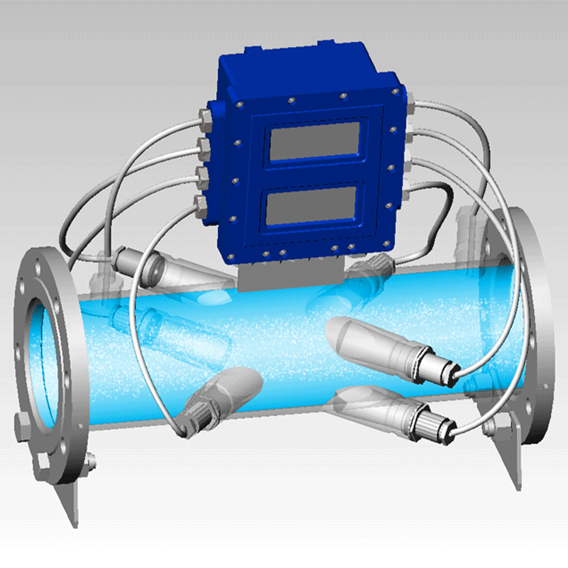 Ultrasonic gas flowmeter