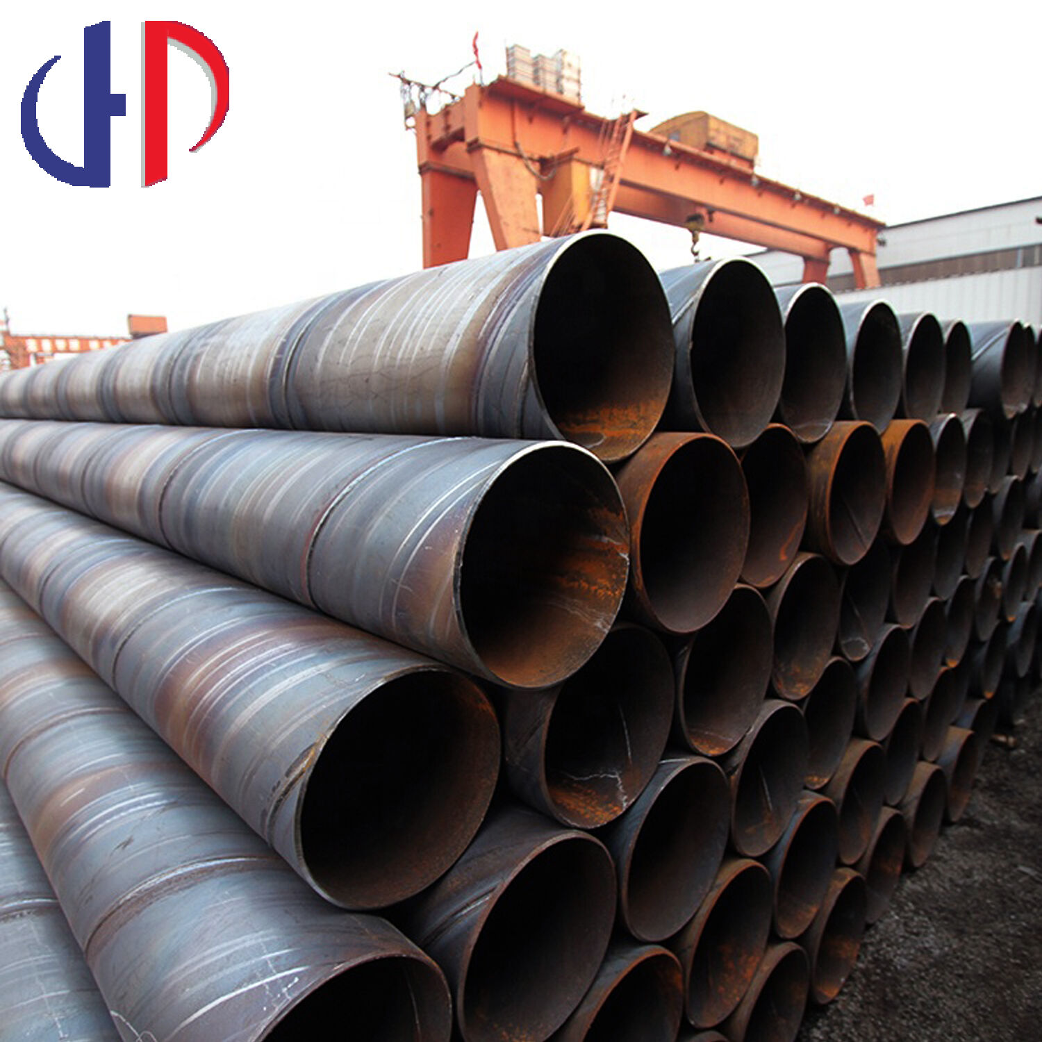 large diameter specification 1 m diameter spiral welded carbon steel pipe with low price