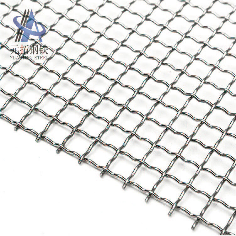 White Steel Crimped Mesh
