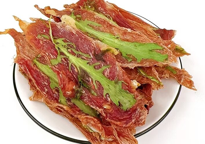 Duck meat with bitter chrysanthemum