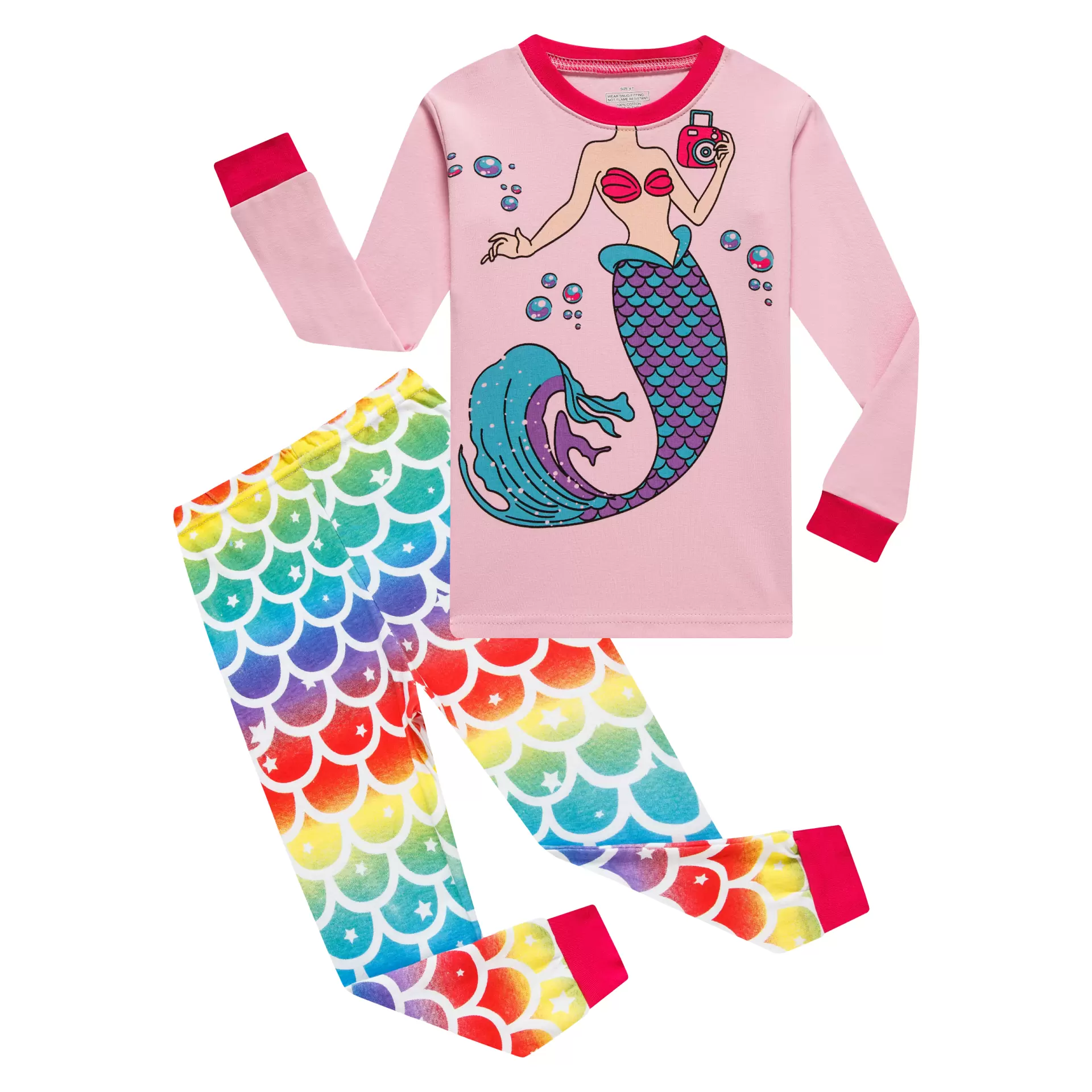 Pajamas Boys Girls Children's Dinosaur Pajamas Clothing Toddler Kids 2 Piece Pants Set