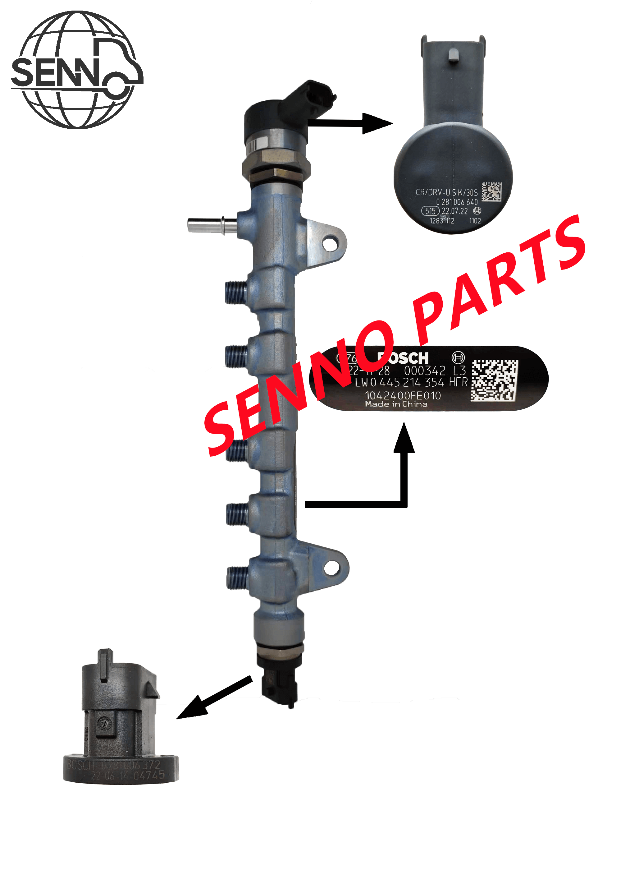 Bosch Common Rail Fuel Injection System Chinese OEM Applications 0445214354 