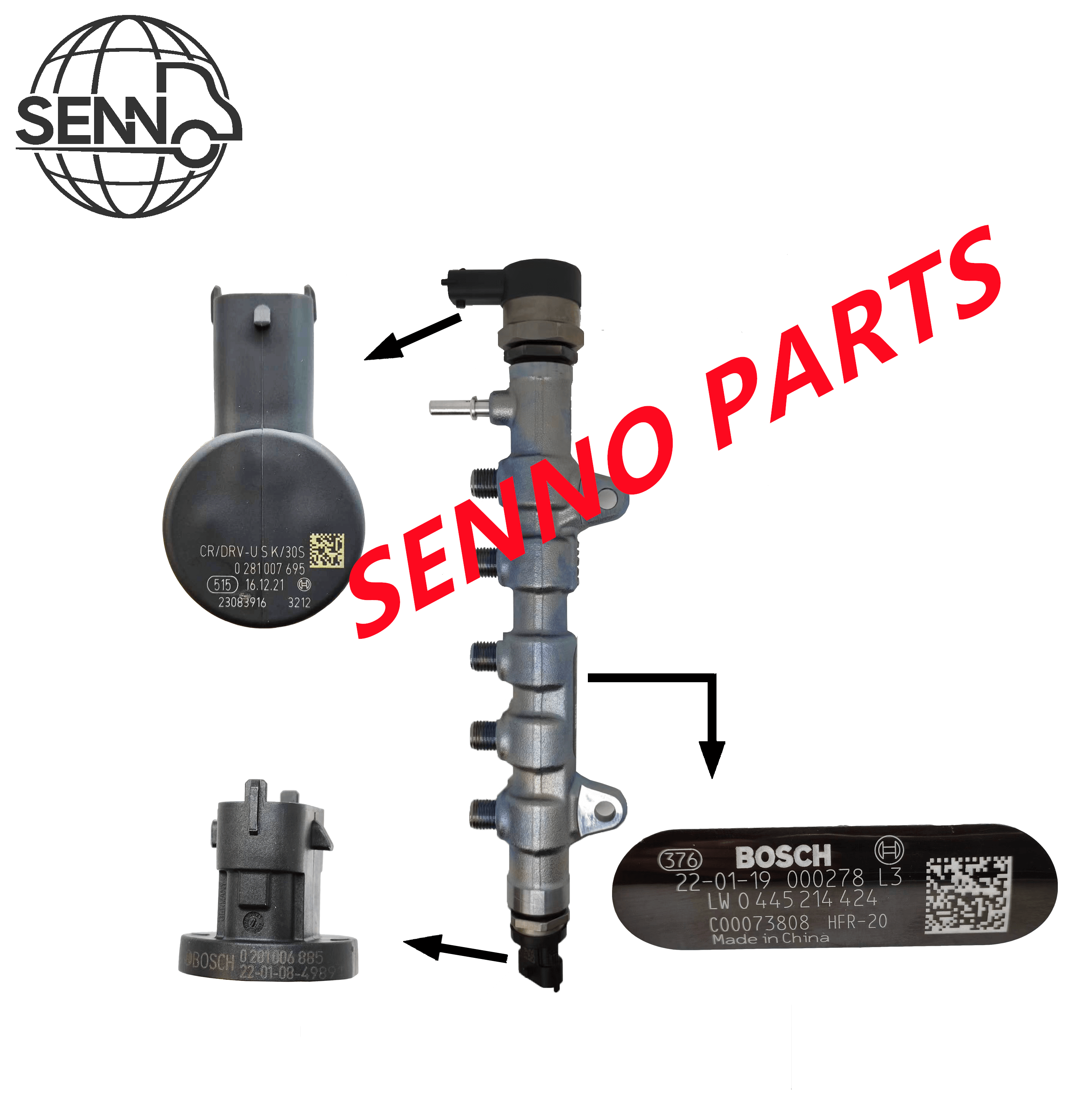 Fuel Common Rail Pipe 0445214424 