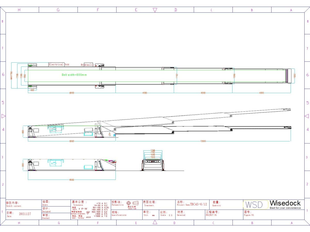 Wisedock telescopic conveyors TBC4S-6-12 drawing.j