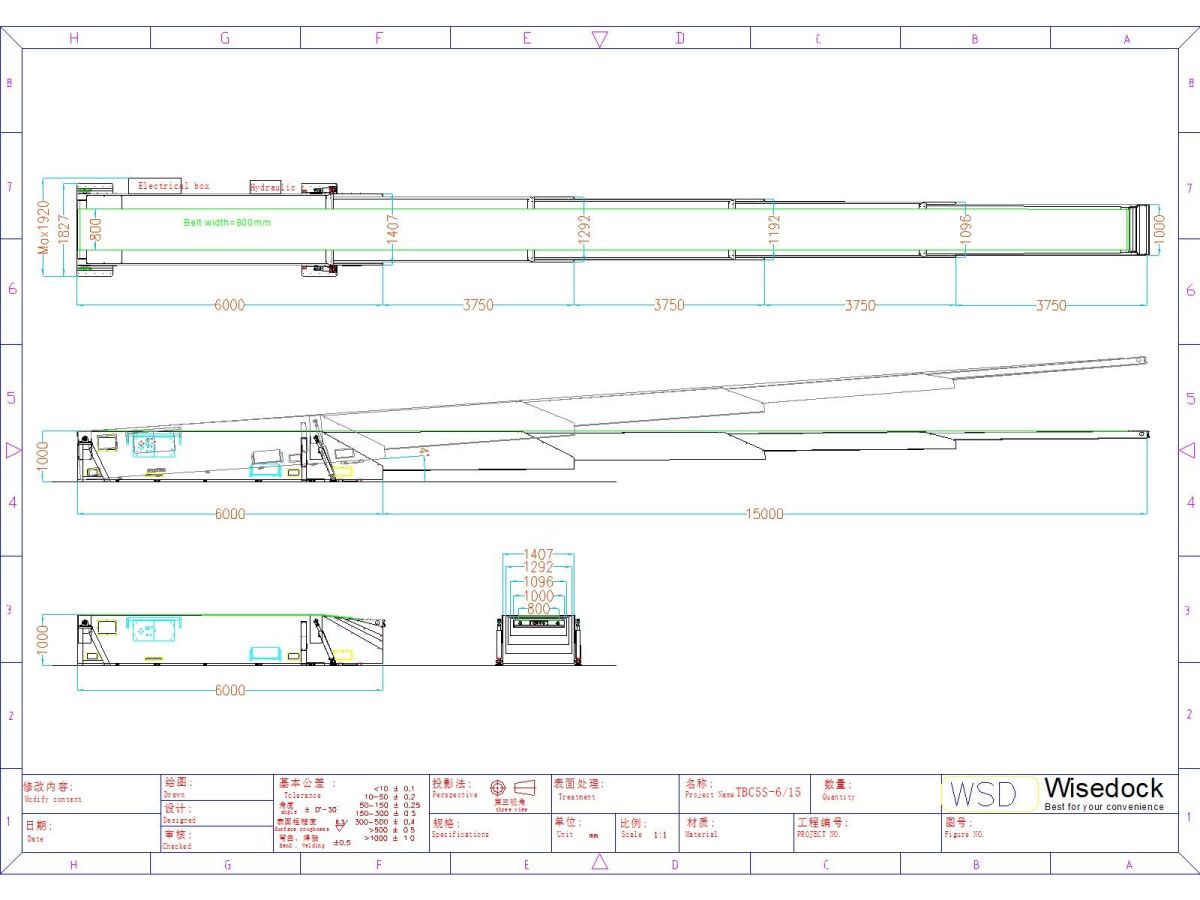 Wisedock telescopic conveyor TBC5S-6-15 drawing.jp
