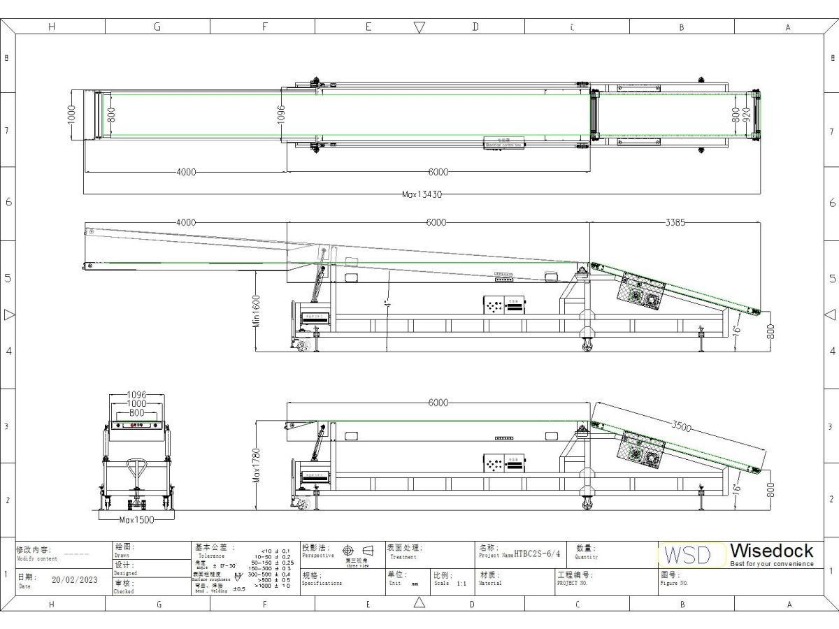 Wisedock telescopic conveyor HTBC2S-6-4 drawing.jp