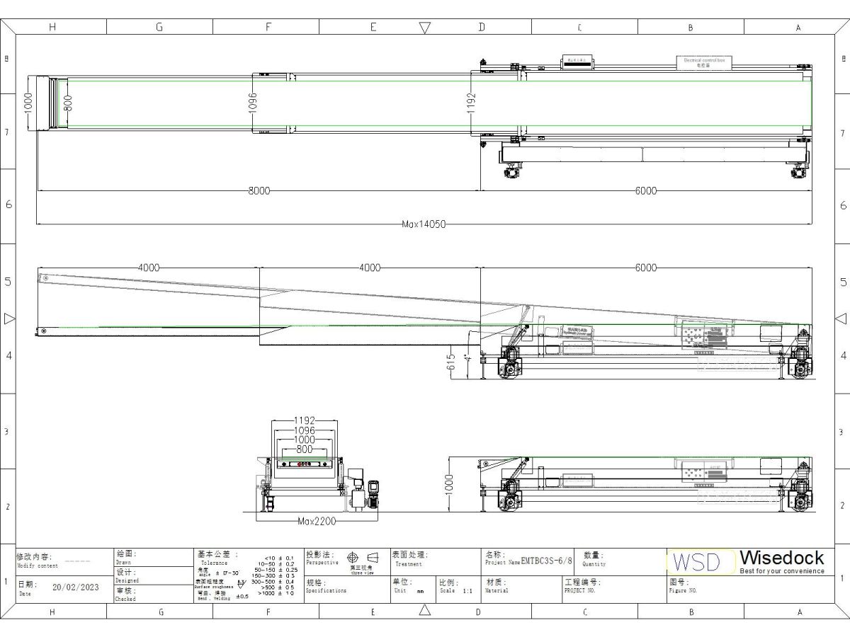 Wisedock telescopic conveyor EMTBC3S-6-8 drawing.j