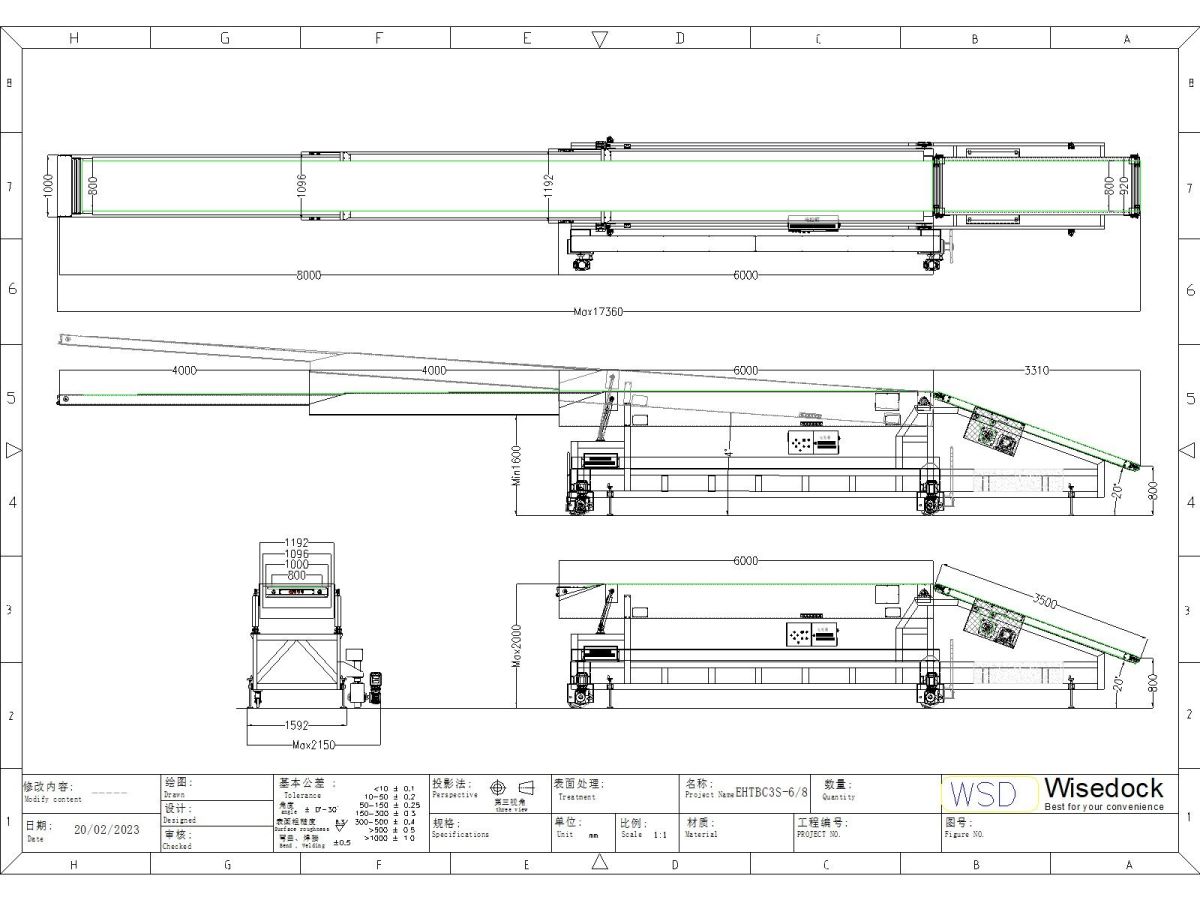 Wisedock telescopic conveyor EHTBC3S-6-8 drawing.j