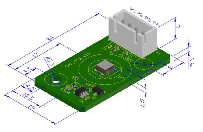 Customized PCB with MEMS sensors