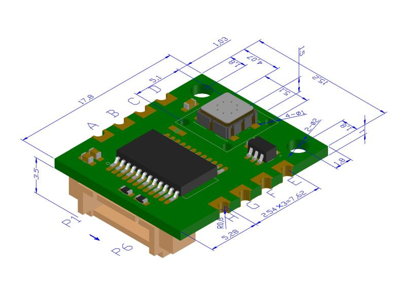 MEMS H2 sensor module for Hydrogen 