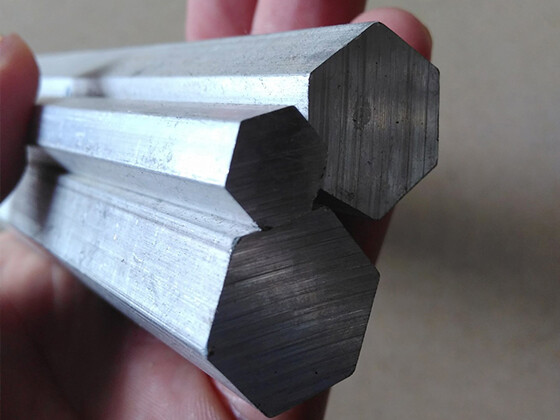 Galvanized hexagon bar