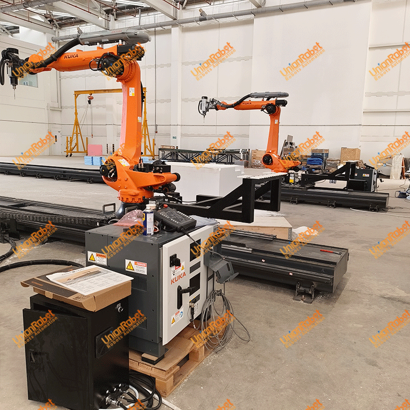 Milling robot with HSD spindle
